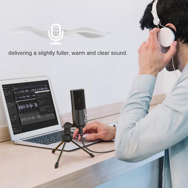 FIFINE K680 Metal Condenser Recording USB Microphone For Laptop MAC Or ...